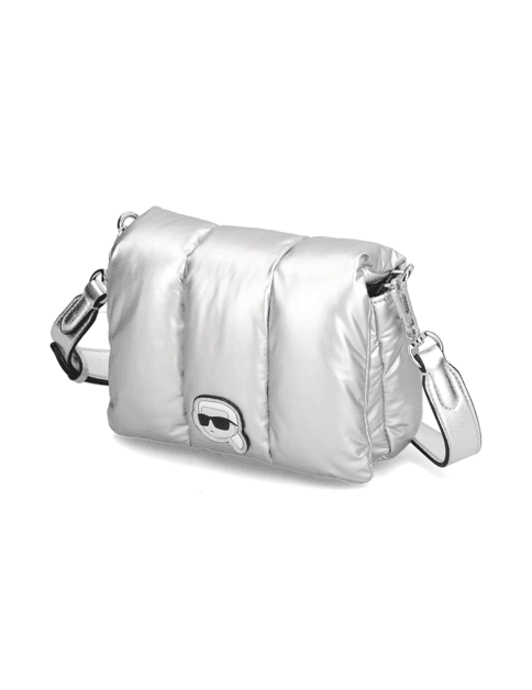 K/ikonik 2.0 nylon puff cb Karl Lagerfeld, stříbrná