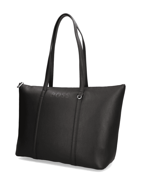 Kabelka Shopper BOSS, černá