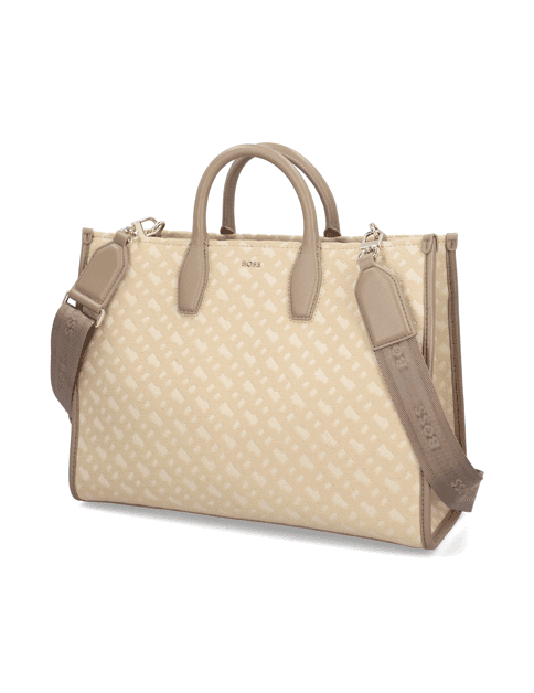 Kabelka Shopper BOSS, béžová