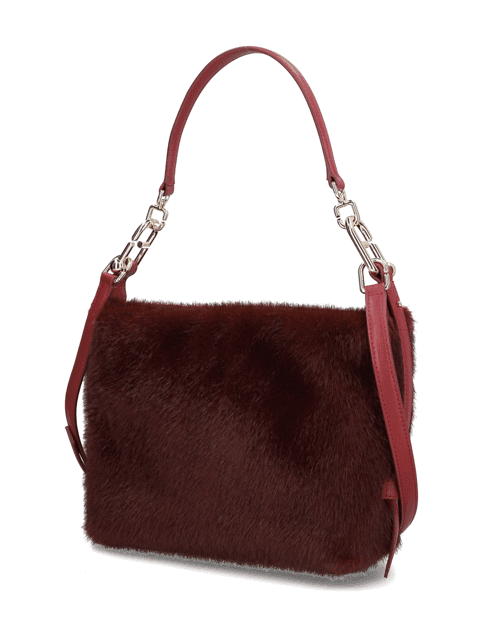 Kabelka přes rameno Furla Tonie Mini Hobo, červená