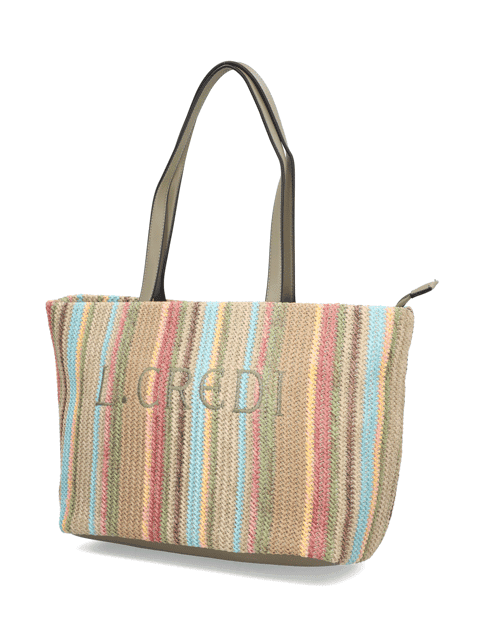 Kabelka L.Credi Raffia multicolored Shopper Ohana