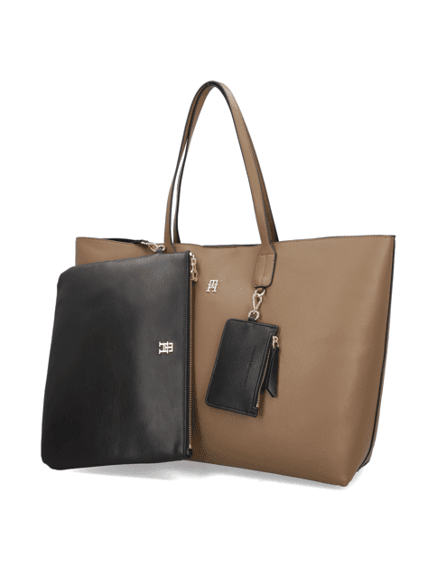 Kabelka Tommy Hilfiger TH Icon Tote, hnědá