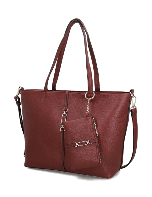 Kabelka Shopper Lazzarini, červená