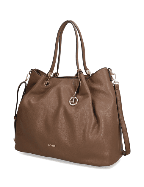 Kabelka L.Credi Big slouchy bag Ebony, hnědá