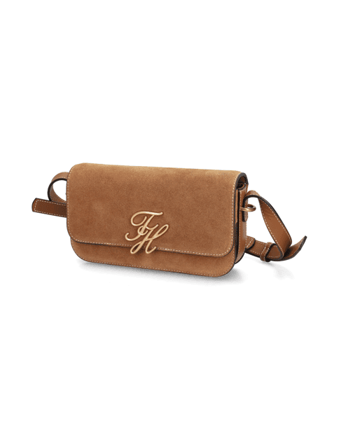 Kabelka přes rameno Tommy Hilfiger Script Leather Crossoversuede