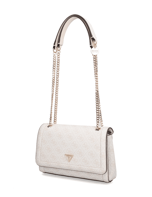 Kabelka Guess Noelle II 3 Comp Shldr Xbody, bílá