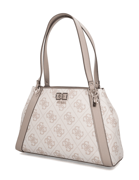 Kabelka Guess Karnilla Logo Gfriend Carryall, bílá