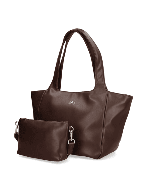 Kabelka Silvia Schneider Shopper, hnědá
