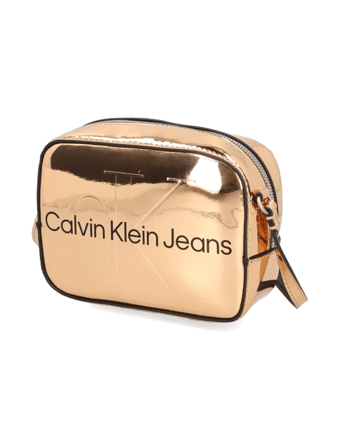 Kabelka přes rameno Calvin Klein Jeans Sculpted Camera BAG18MONO, zlatá