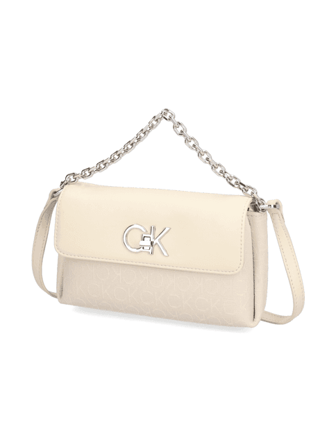 Kabelka přes rameno Calvin Klein, béžová