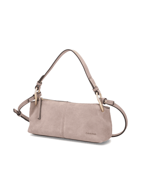 Kabelka přes rameno Calvin Klein Suede 2x Strap Small BAG