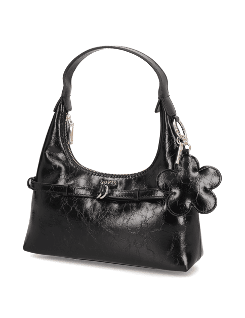 Kabelka přes rameno Guess Taylor Mini Hobo, černá
