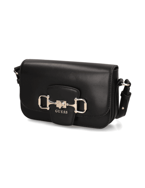 Kabelka přes rameno Guess Janie Logo Cnvrtbl Xbody Flap, černá