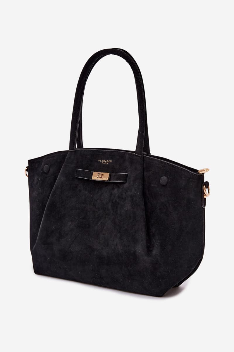 Flora&Co Nellia černá shopper kabelka 3
