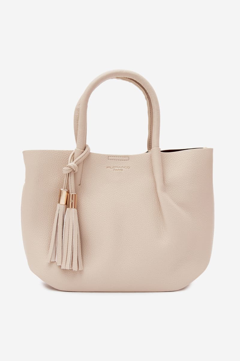 Flora&Co světle béžová kabelka z umělé kůže, krémová