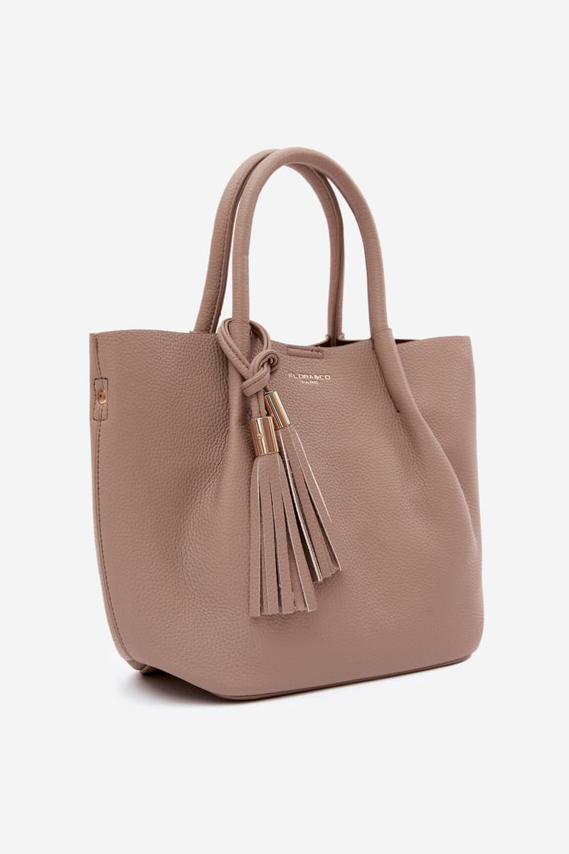 Flora&Co béžová kabelka z umělé kůže 2