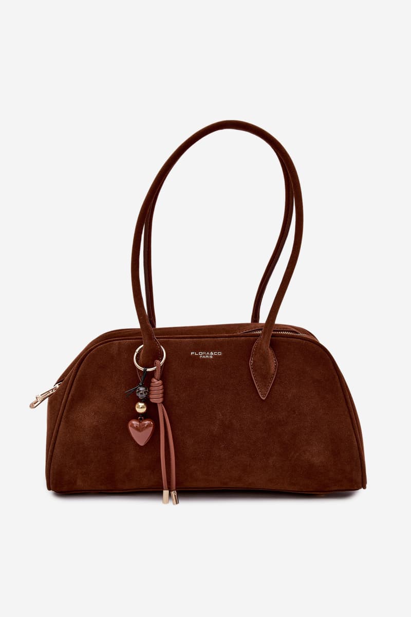 Flora&Co Dámská eko semišová kabelka Camel
