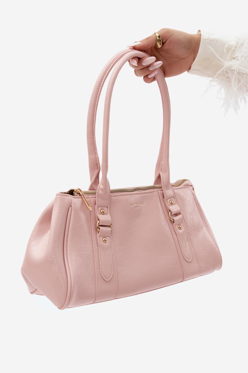 Flora&Co Růžová kabelka z imitace kůže 2