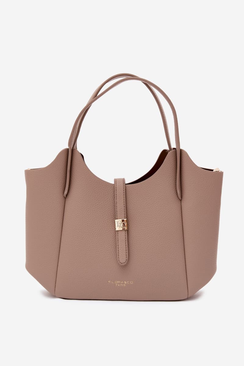 Flora&Co Beige Toffee kabelka z imitace kůže