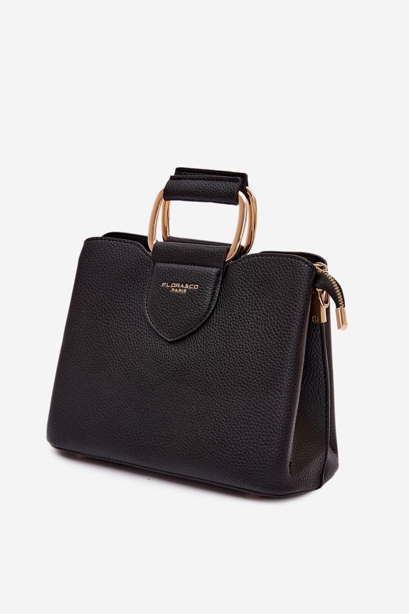 Flora&Co Malá Box Kabelka z Eko Kůže Černá 2