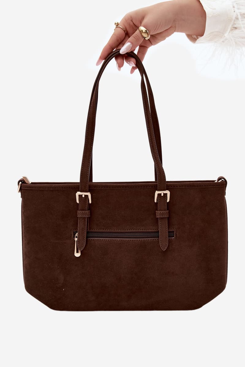 Flora&Co Shopper taška z imitace semiše 4