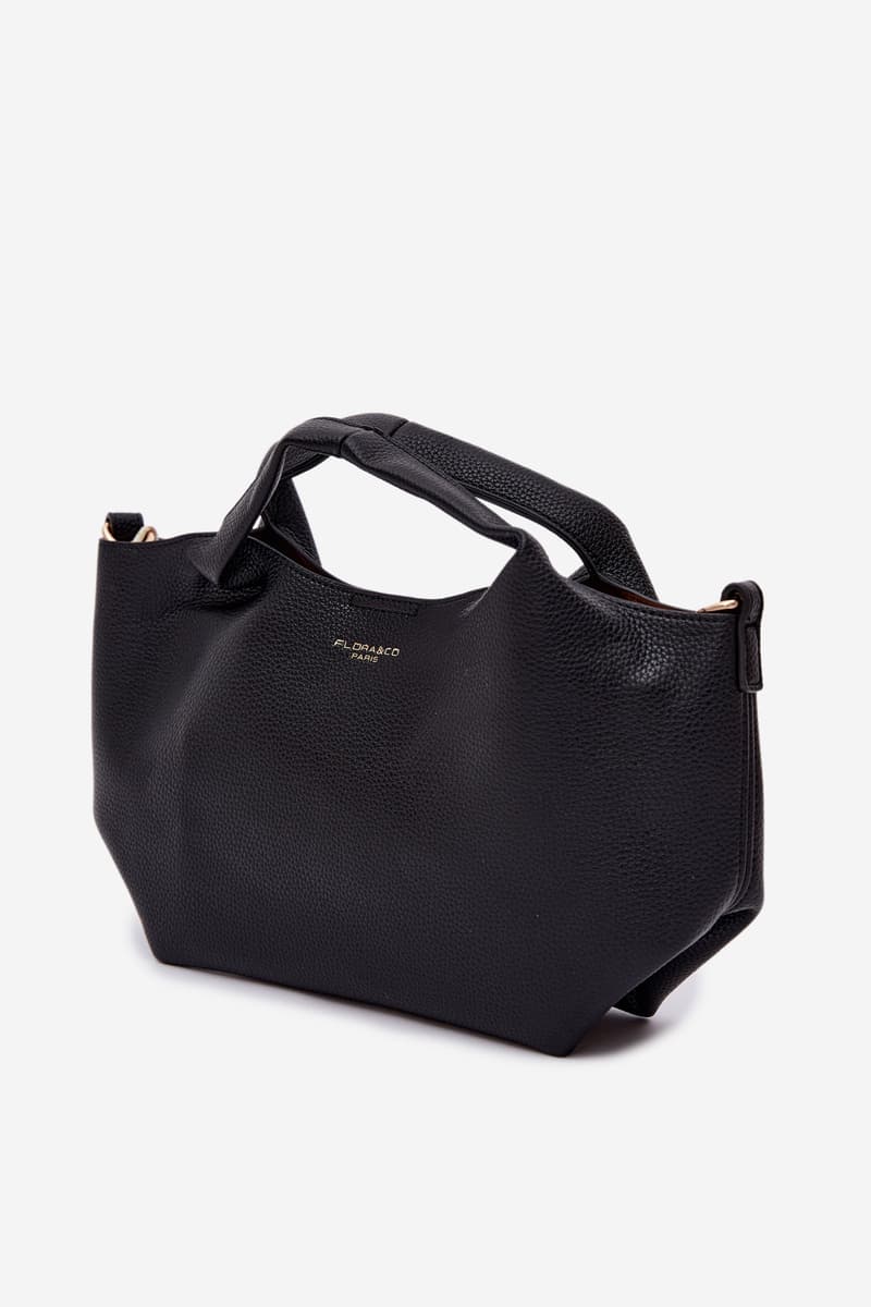 Flora&Co Černá kabelka z imitace kůže 2
