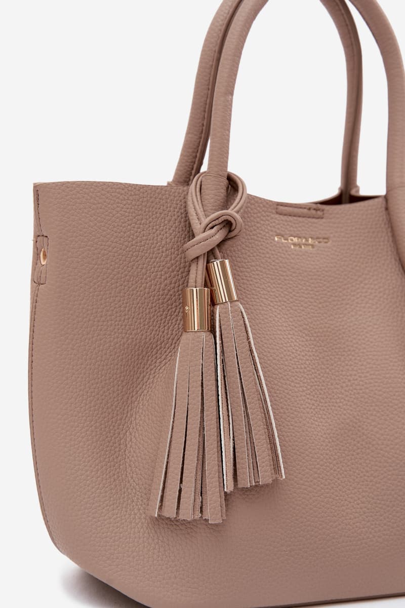 Flora&Co béžová kabelka z umělé kůže 5