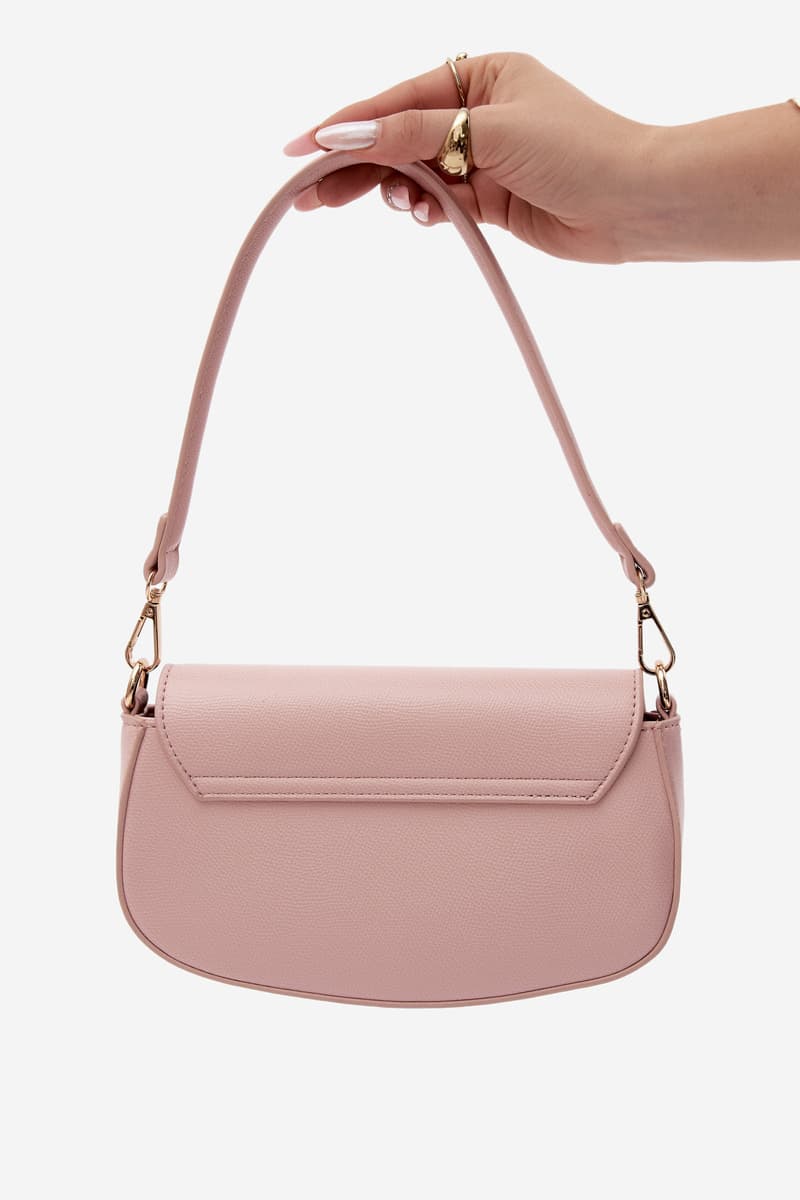 Flora&Co Malá kožená kabelka Růžová Acacia 3