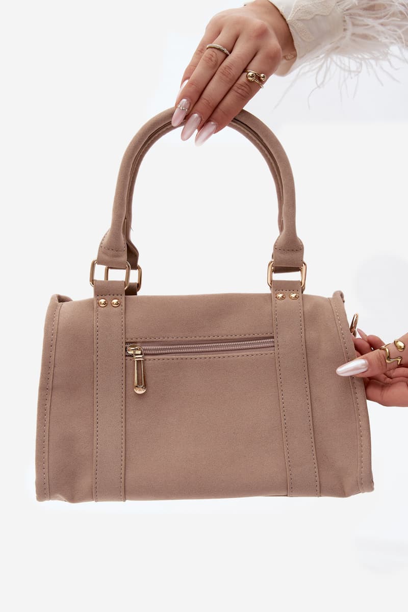Flora&Co béžová imitace semišové kabelky Lendra 3