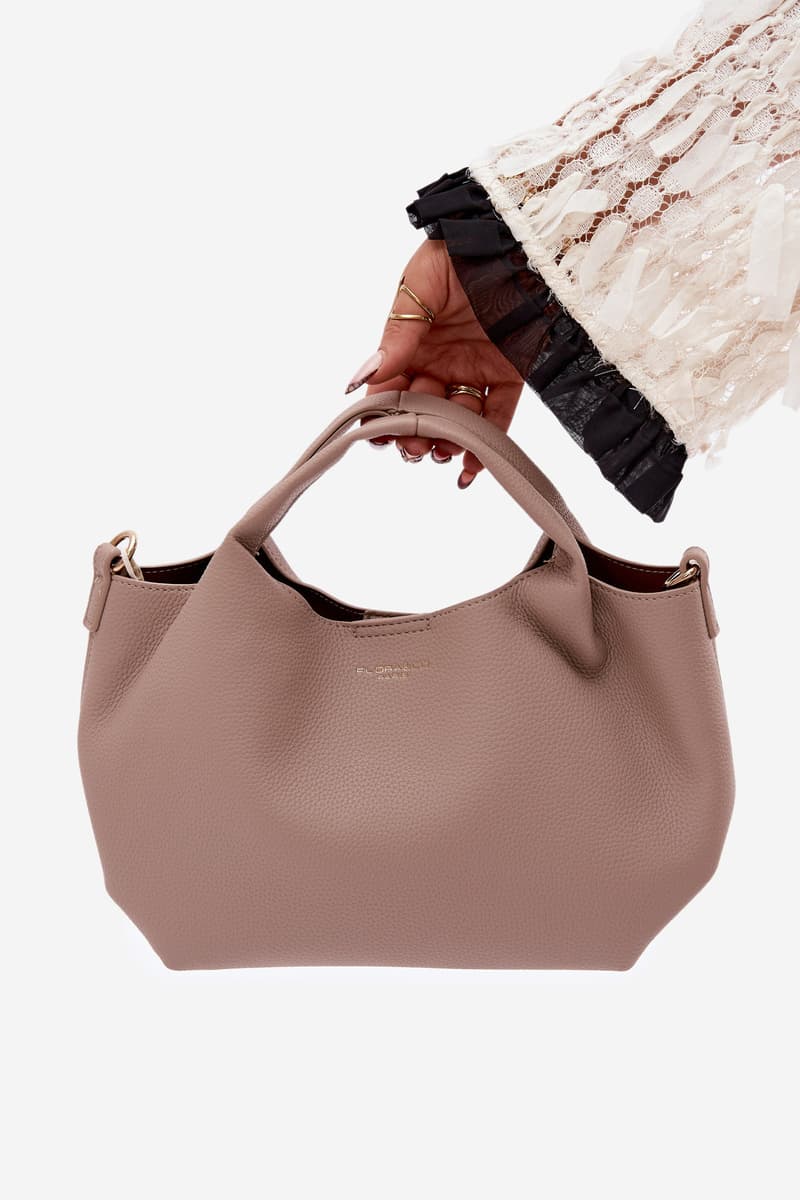 Flora&Co béžová imitace kůže kabelka Corisse 4