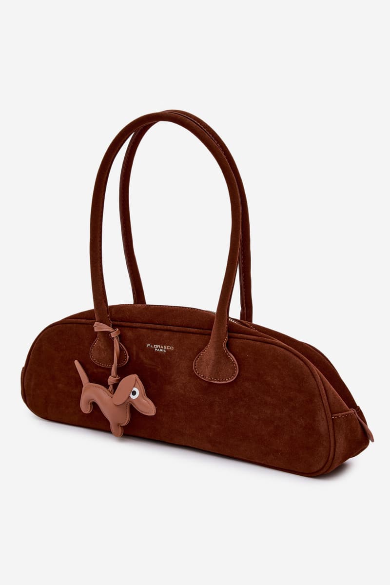 Kabelka Flora&Co Camel z Eko Semiše s Přívěskem 2