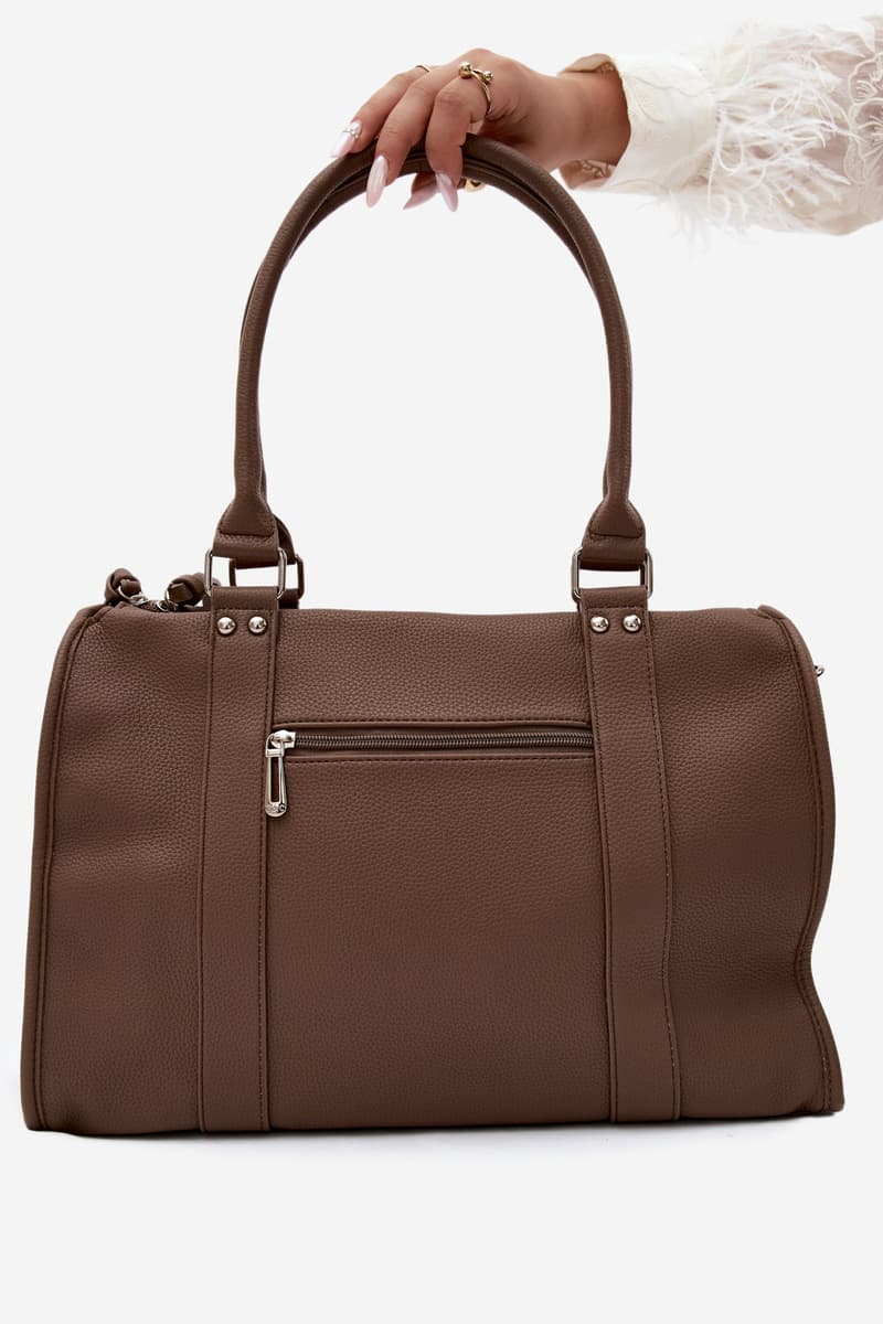 Velká taupe kabelka Flora&Co z imitace kůže 4