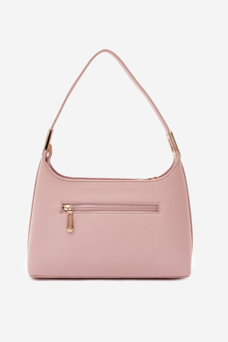 Flora&Co Růžová kožená kabelka Gretta 3