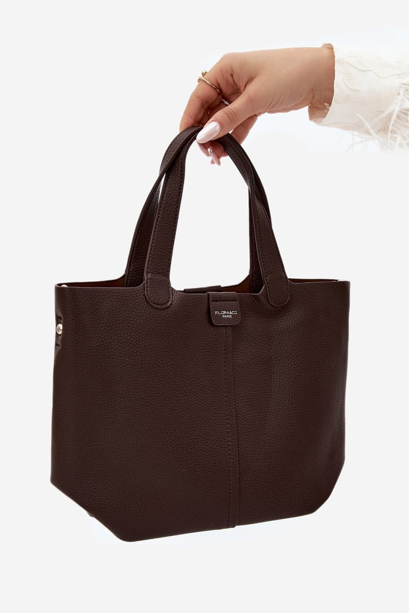 Flora&Co Blaire čokoládová kabelka z eko kůže 4