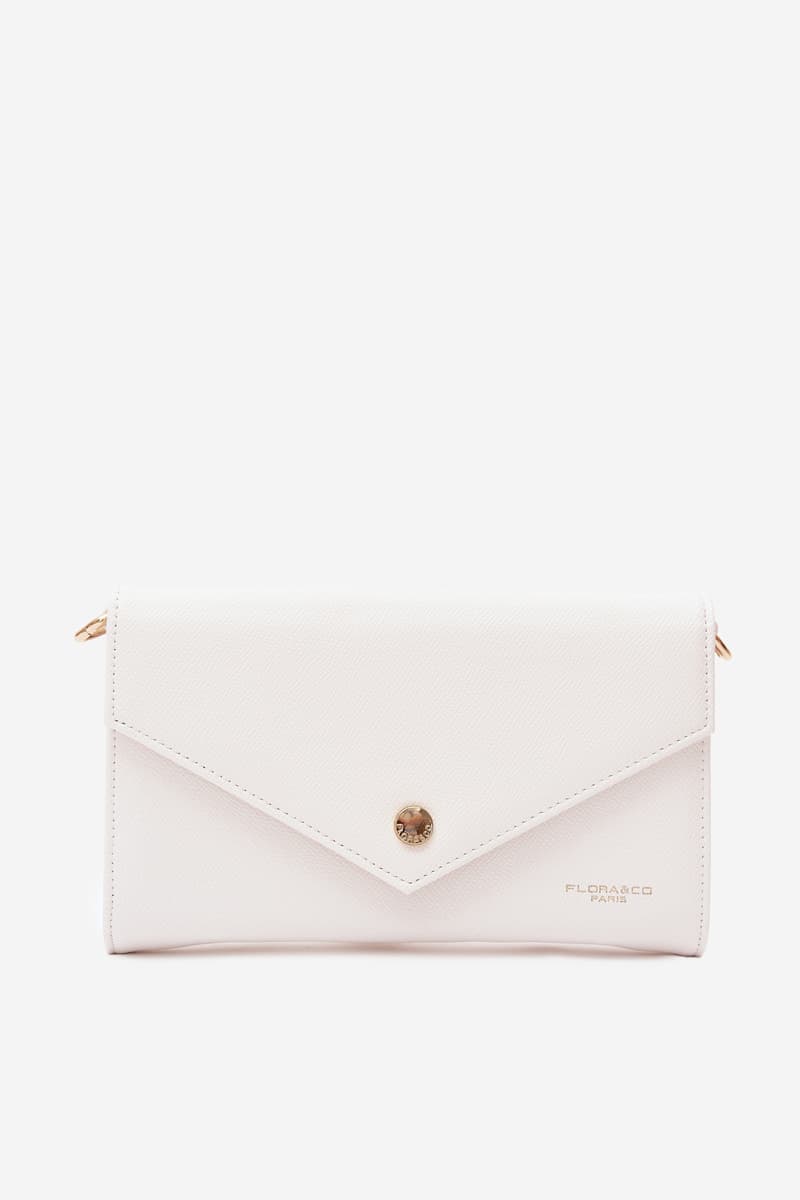 Flora&Co Clutch Bag Wallet 2-in-1 v bílé barvě 2