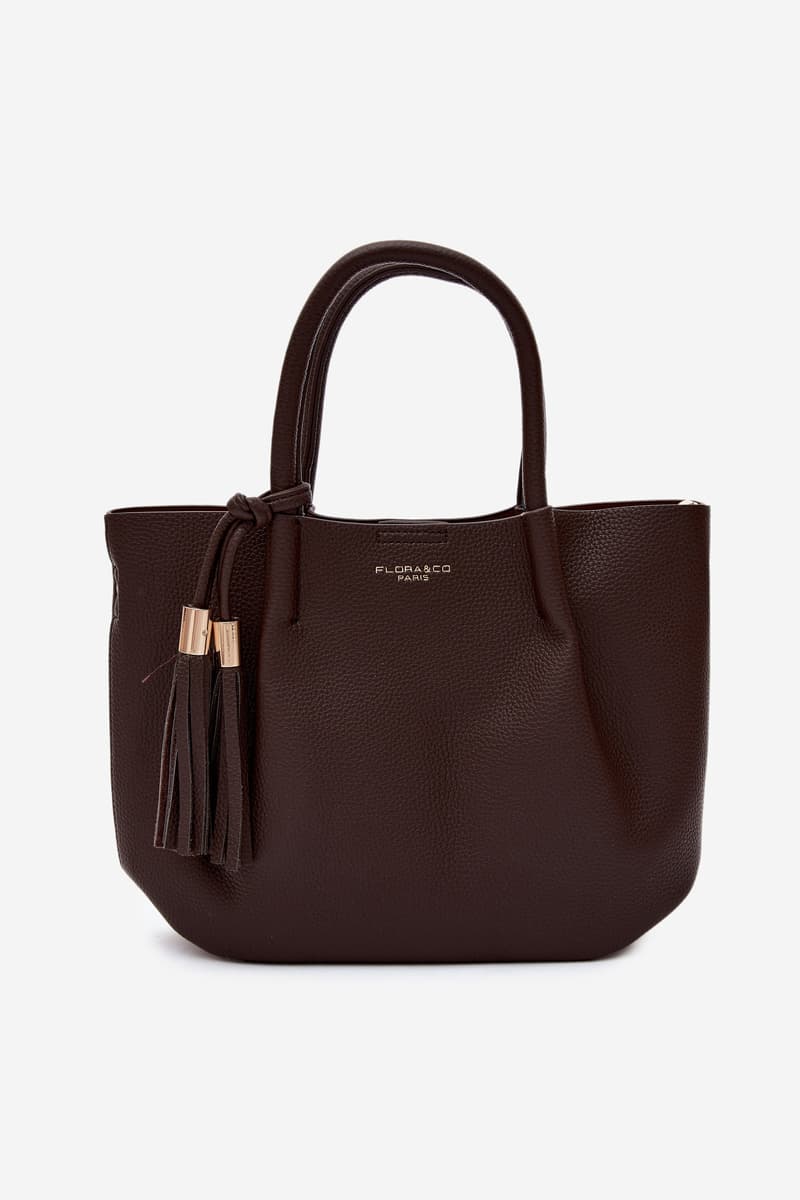 Flora&Co čokoládová kabelka z umělé kůže