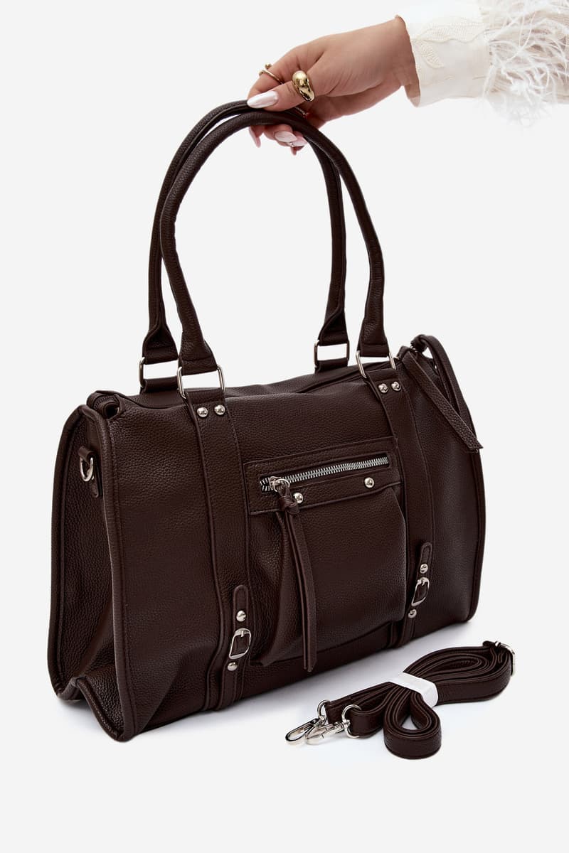Hnědá shopper kabelka Flora&Co 3