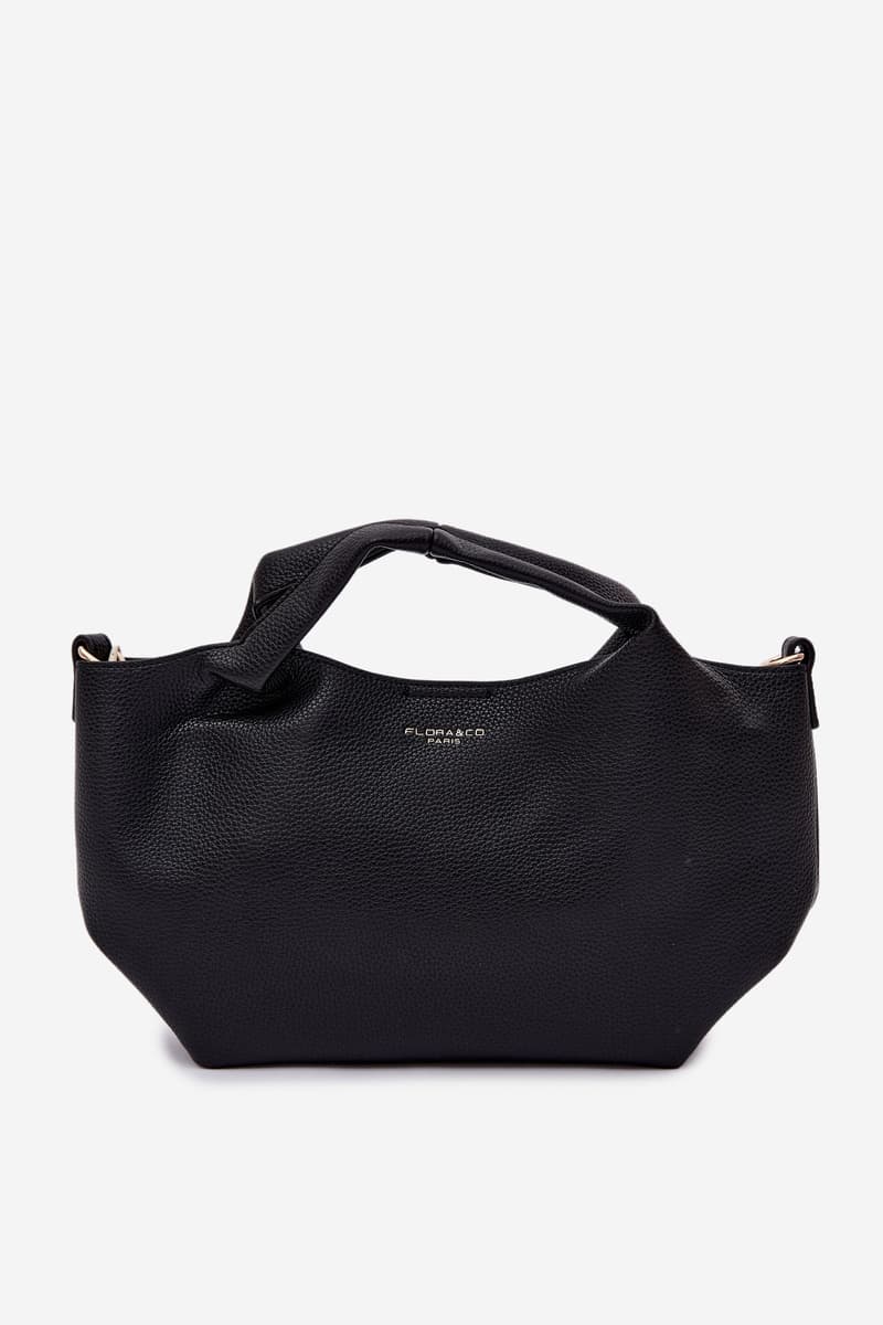 Flora&Co Černá kabelka z imitace kůže