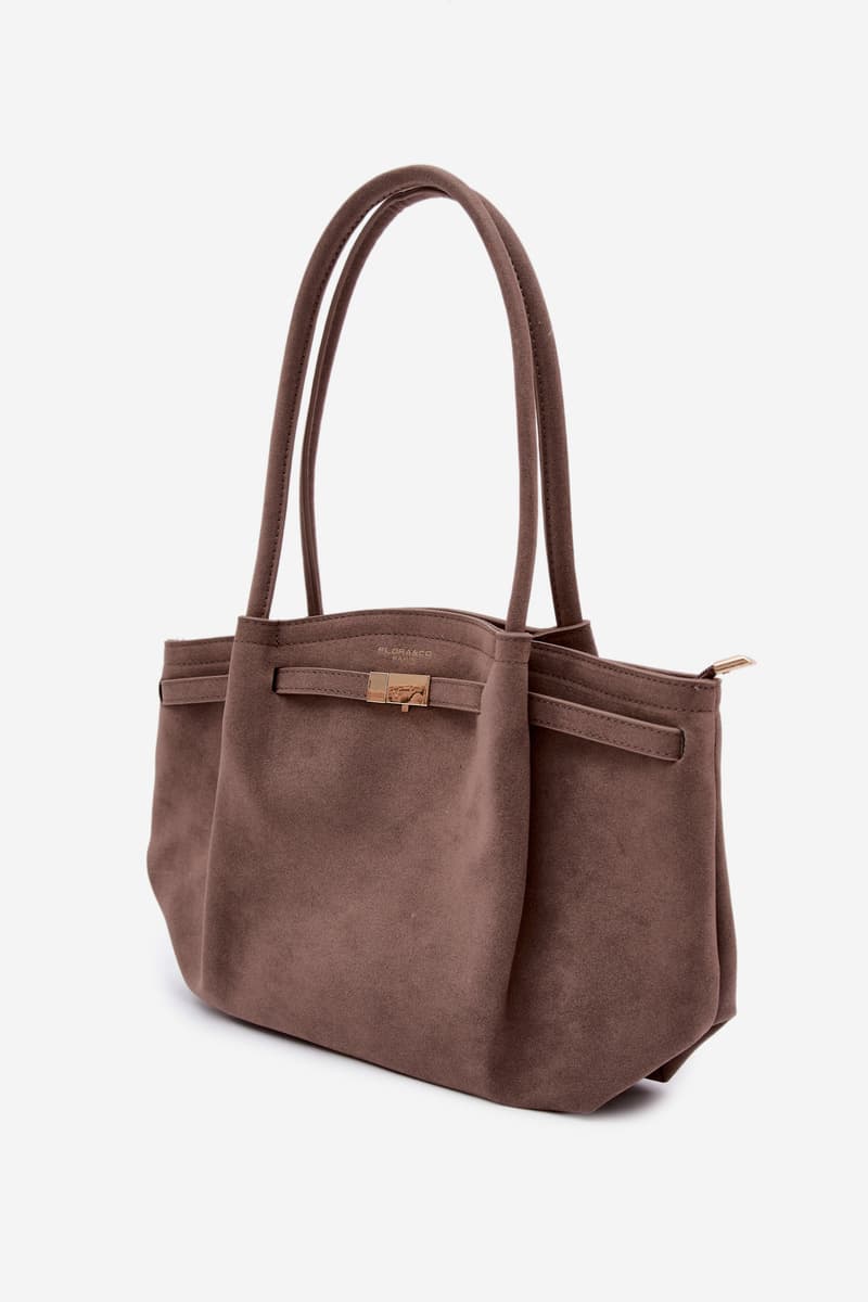 Flora&Co Eco Semišová Béžová Shopper Taška Elleea 2
