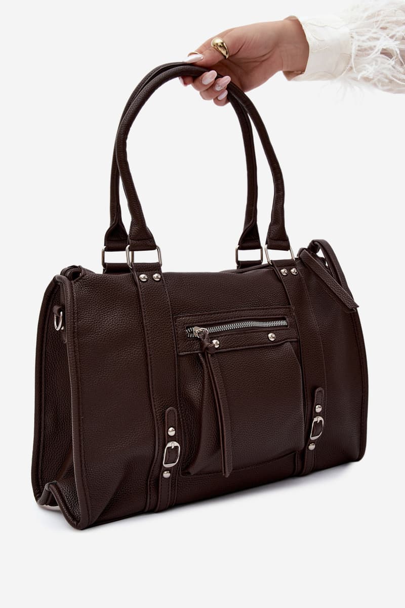 Hnědá shopper kabelka Flora&Co 2