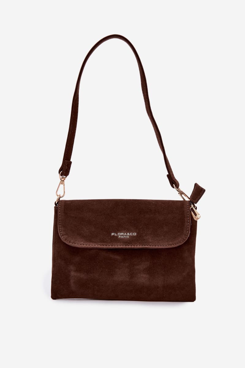 Malá crossbody taška Flora&Co z eko semiše
