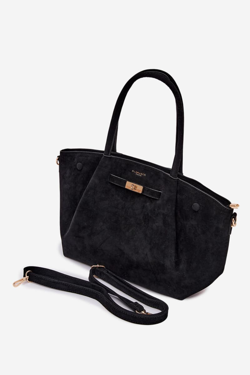 Flora&Co Nellia černá shopper kabelka 4