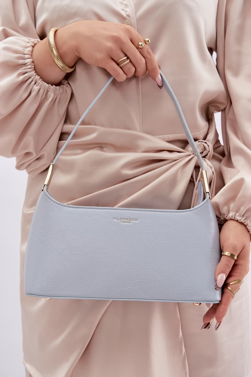 Flora&Co Modrá Eco Kožená Kabelka Tielle 5