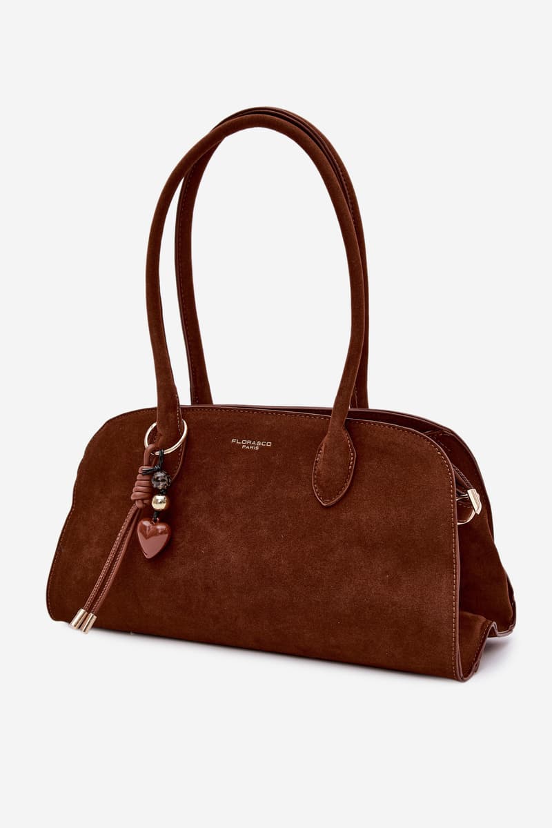 Flora&Co dámská kabelka s přívěskem Camel Violette 2