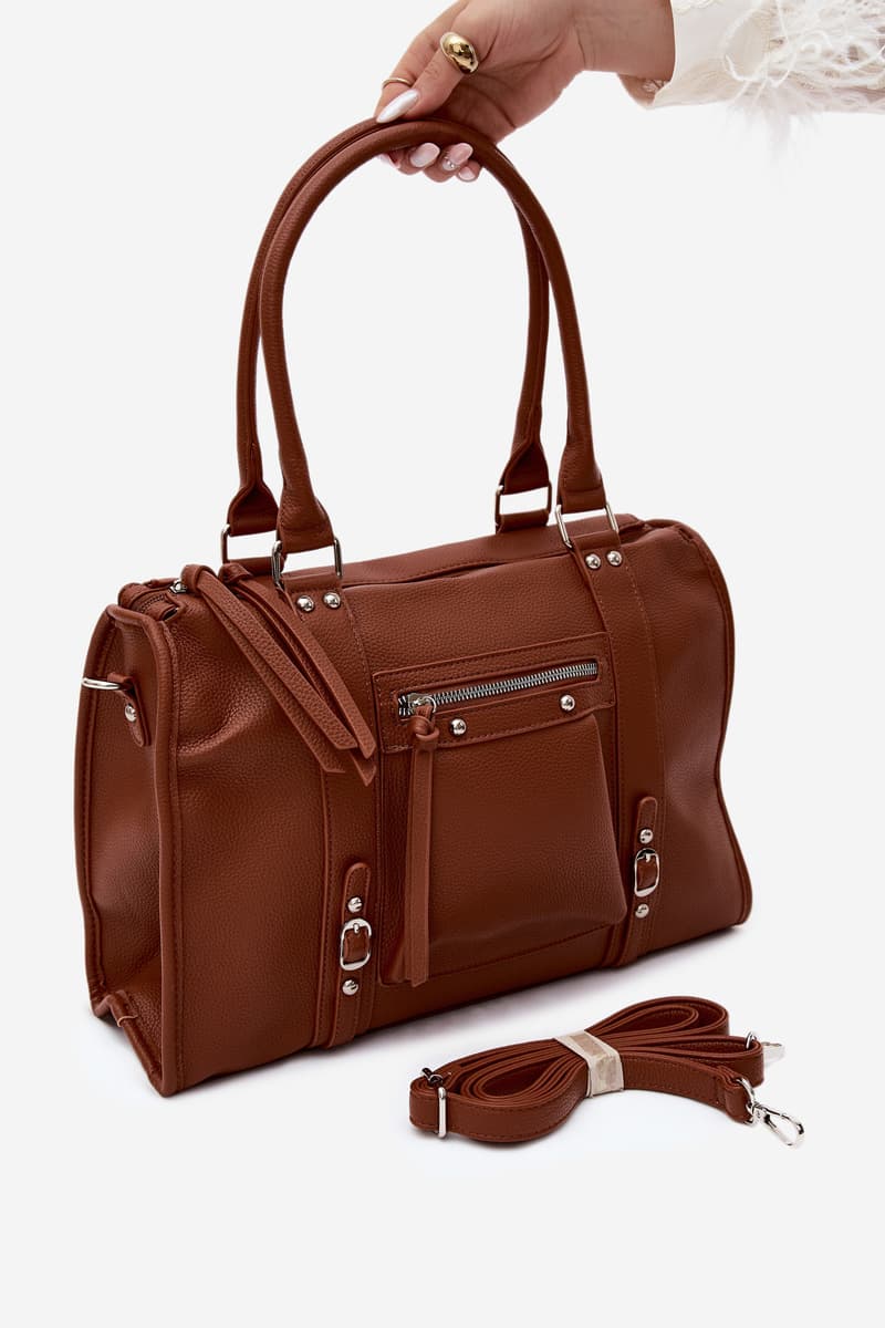 Velká kabelka Flora&Co z umělé kůže Camel 3