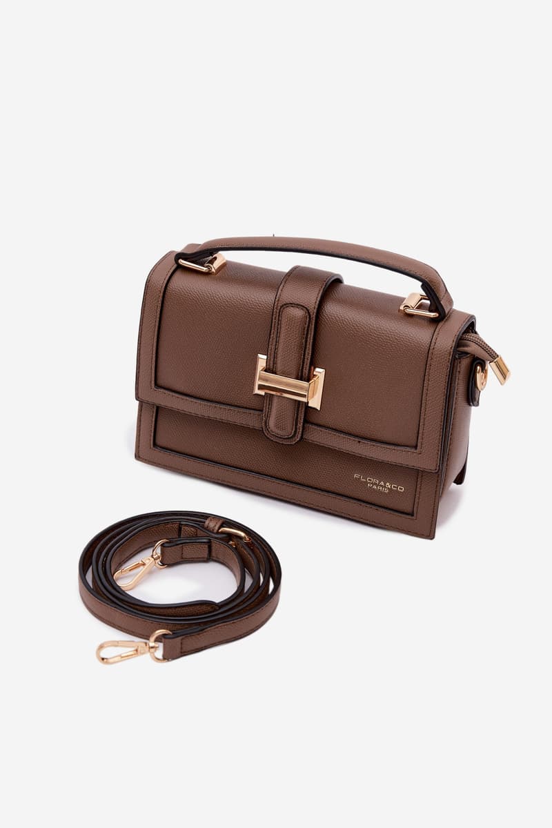 Hnědá messenger taška Flora&Co 3