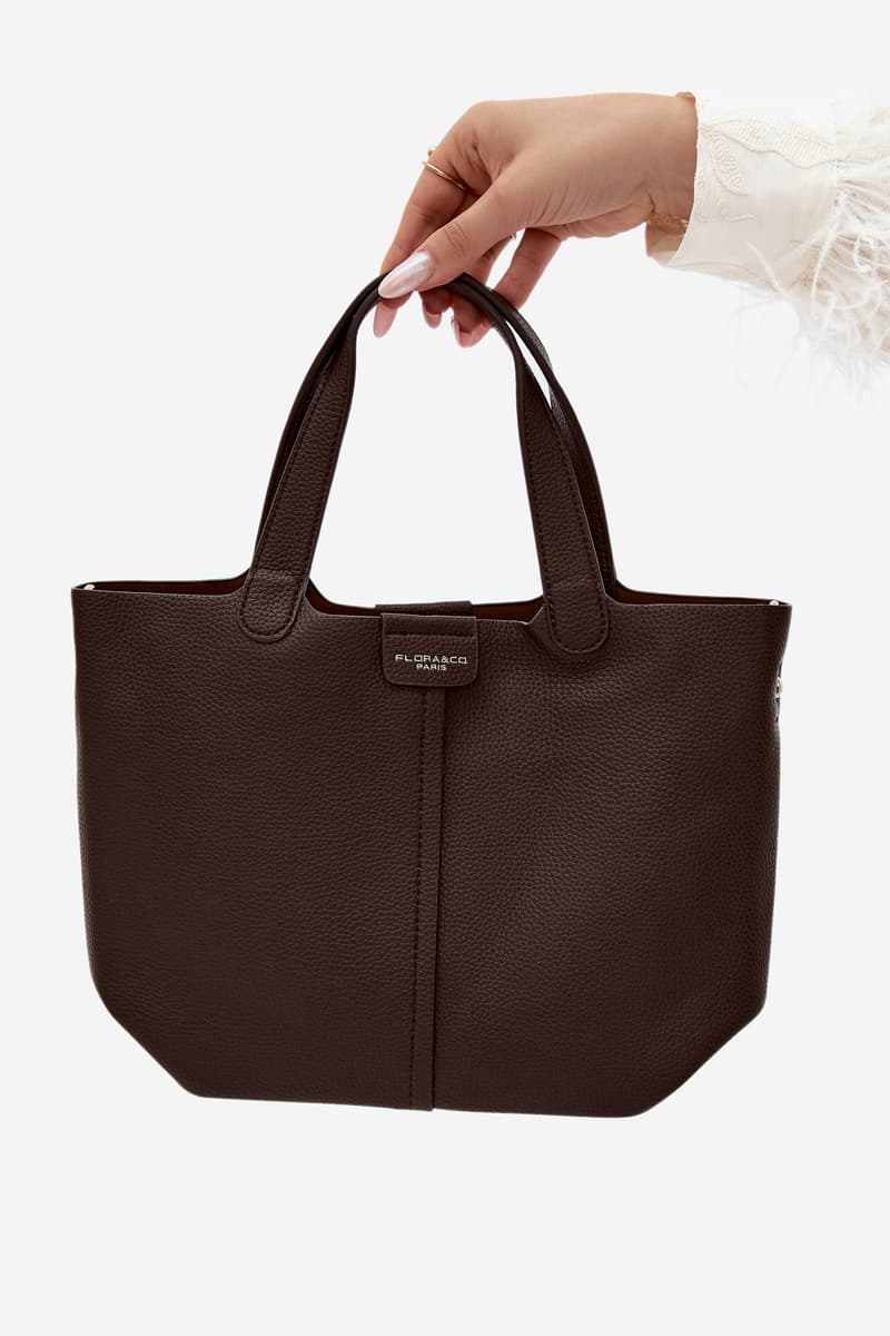 Flora&Co Blaire čokoládová kabelka z eko kůže 2