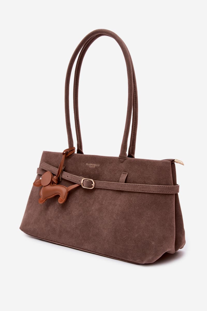 Flora&Co béžová semišová kabelka 2