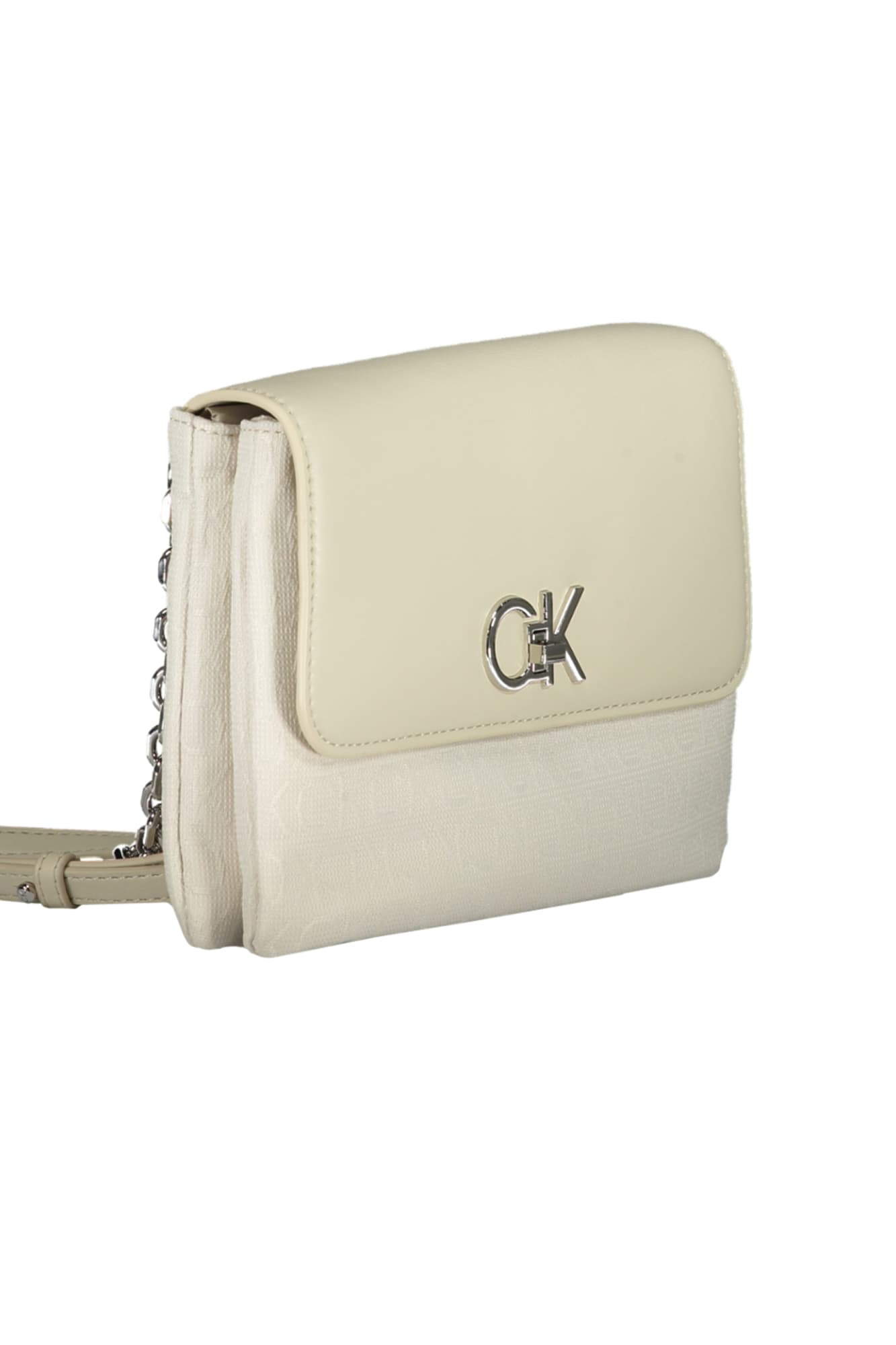 Béžová kabelka Calvin Klein, bílá 3