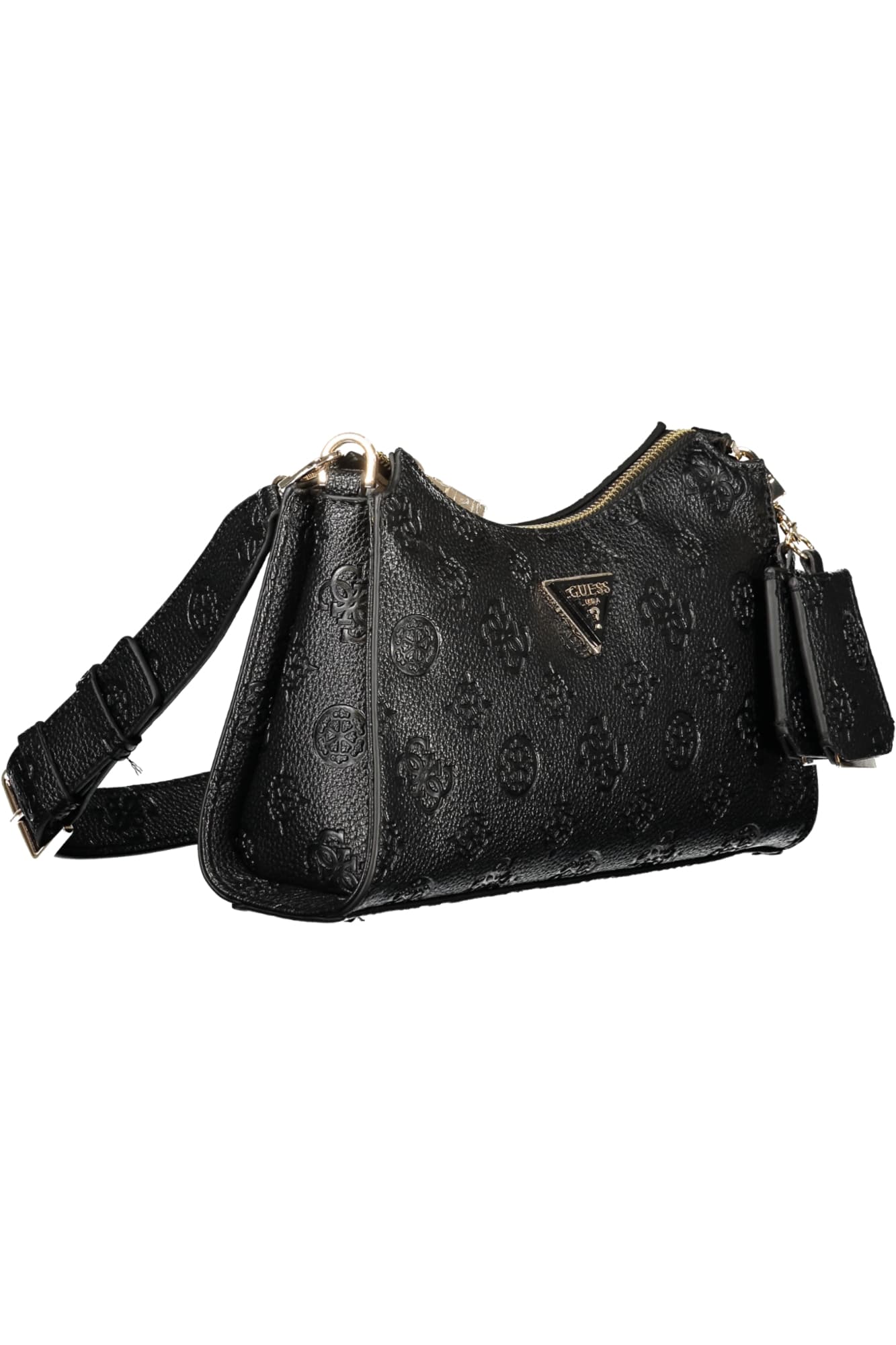 Černá kabelka Guess s logem 3